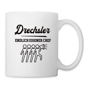Drechsler Chef Selbstständigkeit Firma Gründen - Tasse - Weiß - Rechts