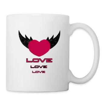 Flying heart - Mug - white - Right