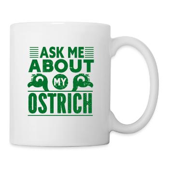 Autruche Oiseau Animal Zoo Vacances Soleil - Mug blanc - blanc - Droite