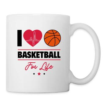 I Love Basketball – Forever a Baller - Mug - white - Right