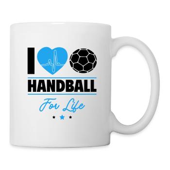 I Love Handball for Life – Humorous Edition - Mug - white - Right