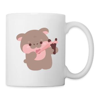 Muh Deng Nilpferd Amor - Tasse - Weiß - Rechts