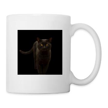 black cat kitten cat - Mug - white - Right
