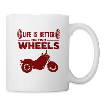 Motorrad Motocross Bike Racing Motorsport - Tasse - Weiß - Rechts