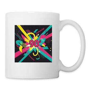 90er-Jahre-Vibes - Tasse - Weiß - Rechts