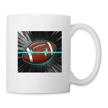 Touchdown! Die Faszination des American Football - Tasse - Weiß - Rechts