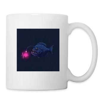 Fascinant pêcheur en haute mer : le mystère brillant - Mug blanc - blanc - Droite