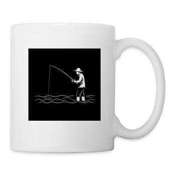La pêche : une aventure dans le calme et la nature - Mug blanc - blanc - Droite