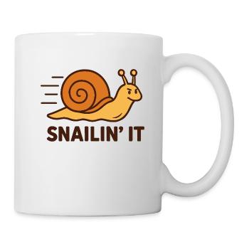 Snailin’ It – Determined and Fast - Mug - white - Right