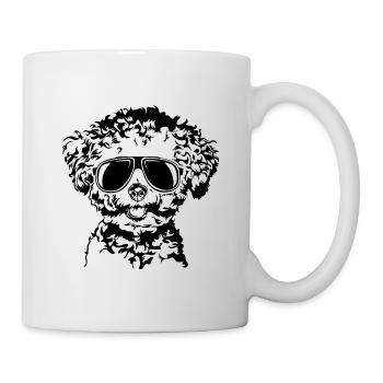 Bichon frisé Cool chien chiens Portrait Wilsigns - Mug blanc - blanc - Droite