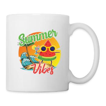 Summer Vibes Watermelon Design - Mug - white - Right