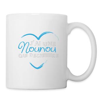 Nounou qui déchire - Mug blanc - blanc - Droite