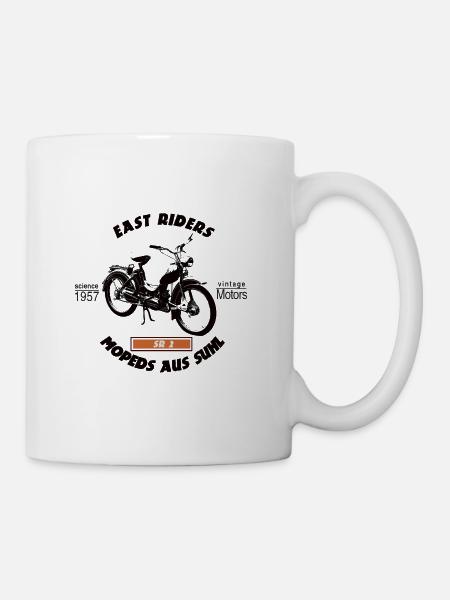 East Riders Mopeds aus Suhl - Tasse - Weiß