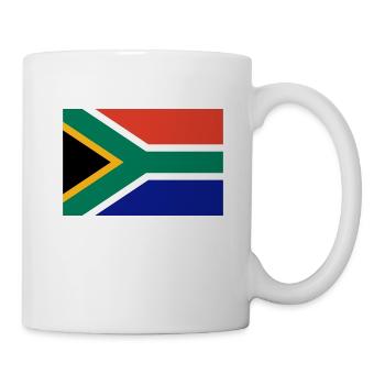 Drapeau Afrique du Sud - Mug blanc - blanc - Droite