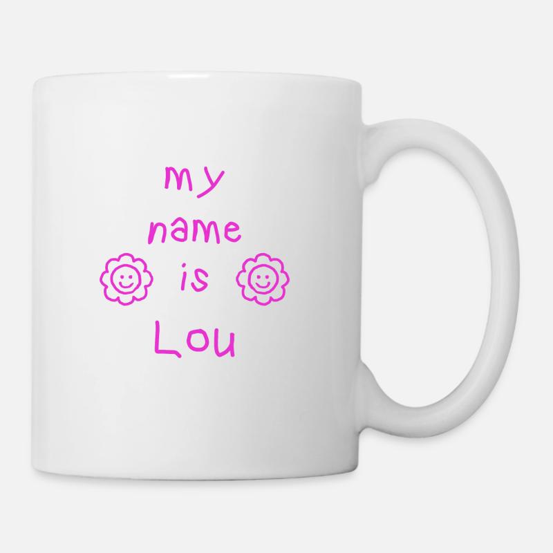 LOU MY NAME IS - Mug - white