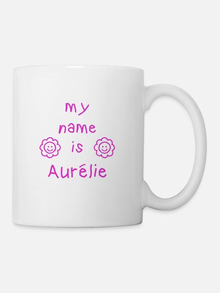 AURELIE MY NAME IS - Mug - white