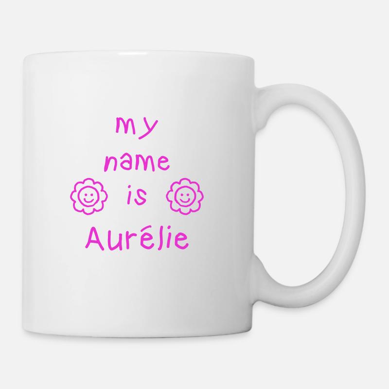 AURELIE MY NAME IS - Mug - white