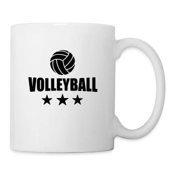 volley-ball T-shirt - chemise Volleyballl - équipe - Mug blanc - blanc - Droite