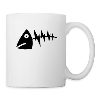 / fish head / fishcock / fish bone - Mug - white - Right