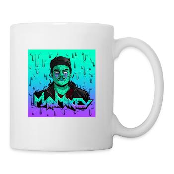 MadMikey Grime Art Sticky Grün - Tasse - Weiß - Rechts