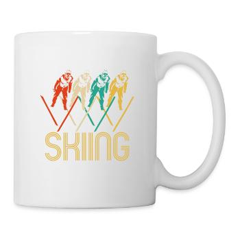 Fantastische Retro Pop-Art-Skifahren-Geschenke für Skifahrer. - Tasse - Weiß - Rechts