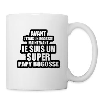 je suis un super papy bogosse - Mug blanc - blanc - Droite