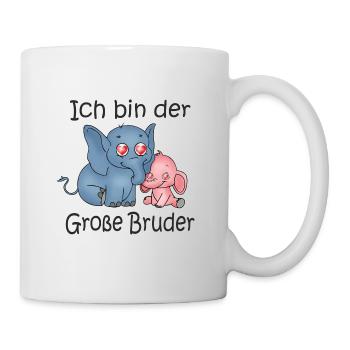 Ich Bin Der Grosse Bruder B - Mug blanc - blanc - Droite