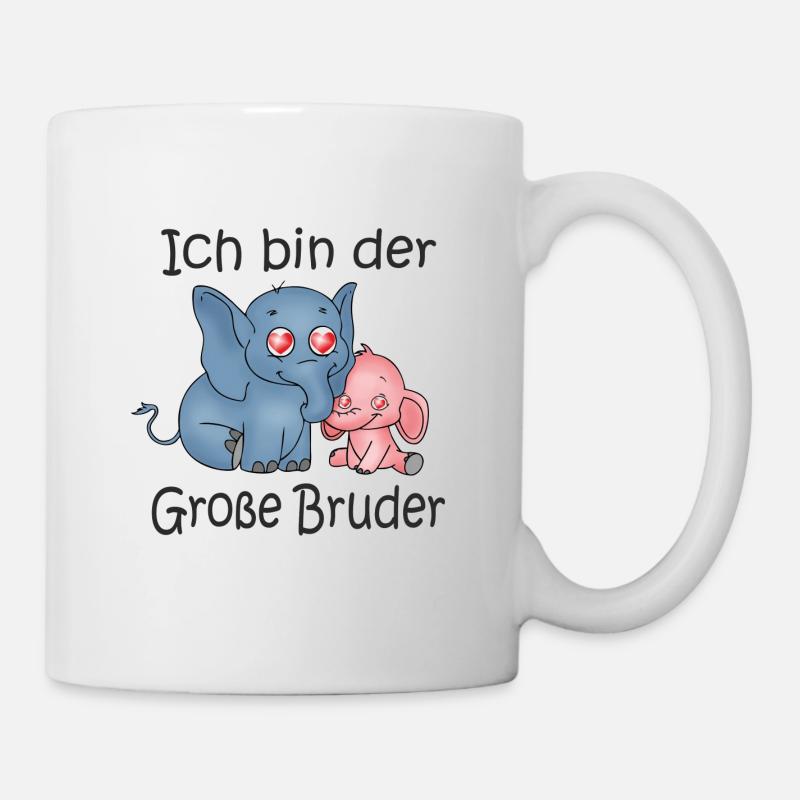 Ich Bin Der Grosse Bruder B - Mug - white