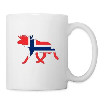 Eligard / Norvège drapeau vacances voyage cadeau - Mug blanc - blanc - Droite