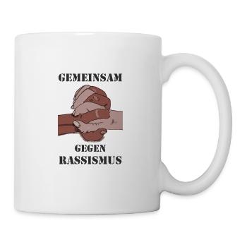 Together against racism - Mug - white - Right