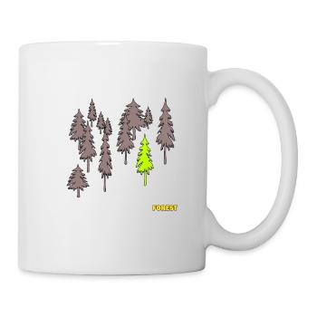Forest - Wald - Tasse - Weiß - Rechts
