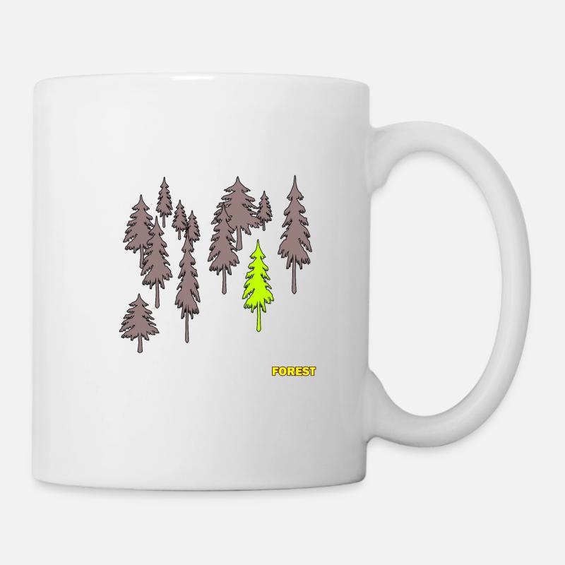 Forêt - forêt - Mug blanc - blanc