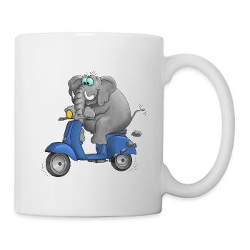 Moteur Cartoon Bande dessinée - Mug blanc - blanc - Droite
