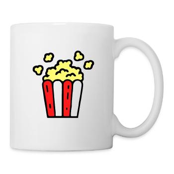 Popcorn - Tasse - Weiß - Rechts