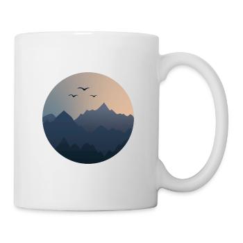 Sunset in the mountains - Mug - white - Right