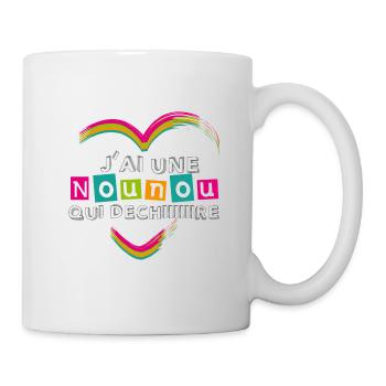 J'ai une nounou qui déchire - Mug blanc - blanc - Droite