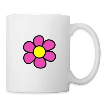 Blume - Tasse - Weiß - Rechts