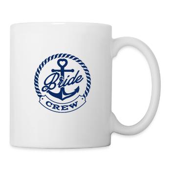 Team Bride | Bride Crew | Anker | Hafen der Ehe - Tasse - Weiß - Rechts