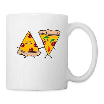 Couple de pizza - Mug blanc - blanc - Droite
