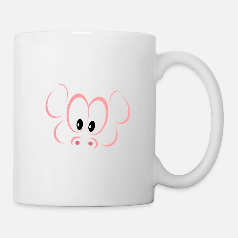 Pig (color) - Mug - white