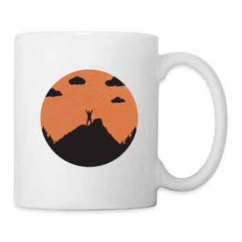 On top of the mountain! - Mug - white - Right
