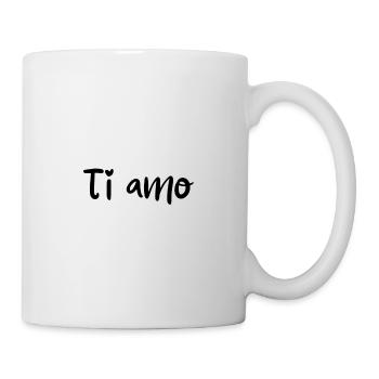 Ti amo (noir) - Mug blanc - blanc - Droite