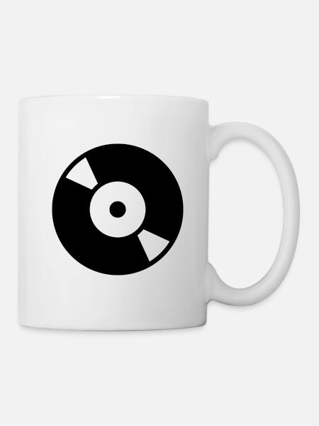 Disque - Mug blanc - blanc