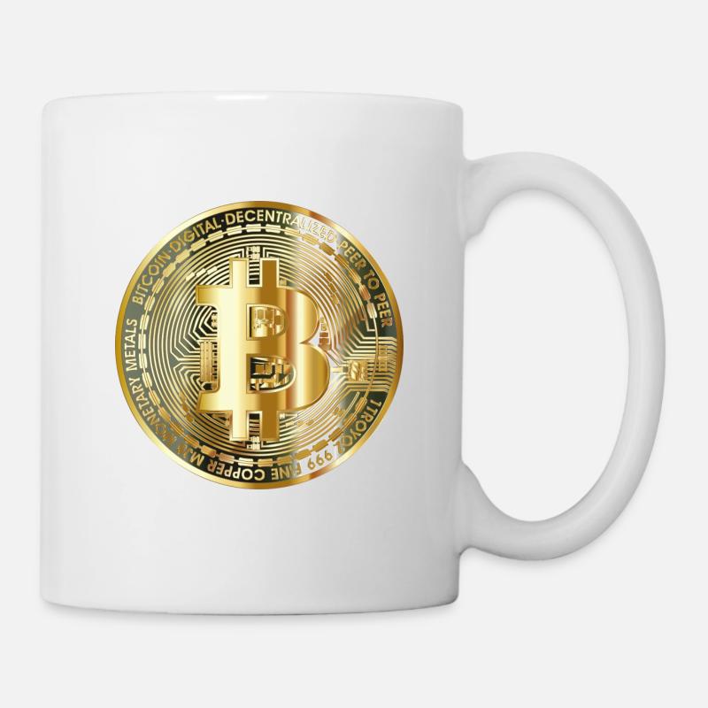 Bitcoin Shirt Sweatshirt monnaie numérique Bitcoin - Mug blanc - blanc