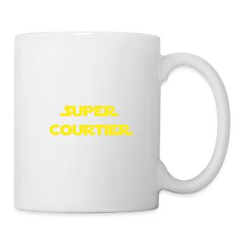 Super courtier le meilleur de la galaxie - Mug blanc - blanc - Droite