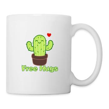 Free hugs Kaktus - Tasse - Weiß - Rechts