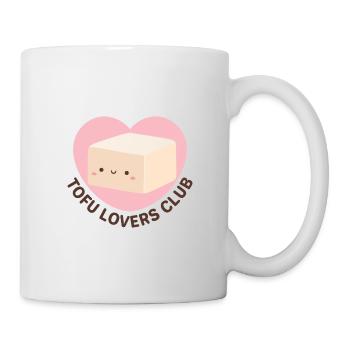 Mignon Vegan Tofu Lovers Club - Mug blanc - blanc - Droite