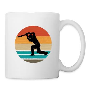Casque de cricket Kricket équipe cadeau de cricket - Mug blanc - blanc - Droite