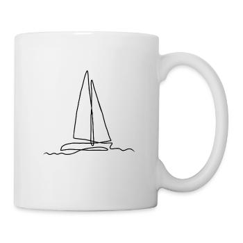 Segelsport Segel Schiff Kapitän Segeln Boot Segler - Tasse - Weiß - Rechts