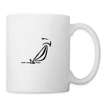 Voile navire capitaine voile bateau voile voile - Mug blanc - blanc - Droite